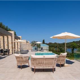 3 bedroom villa with pool & sea view, near Acharavi, sleeps 6